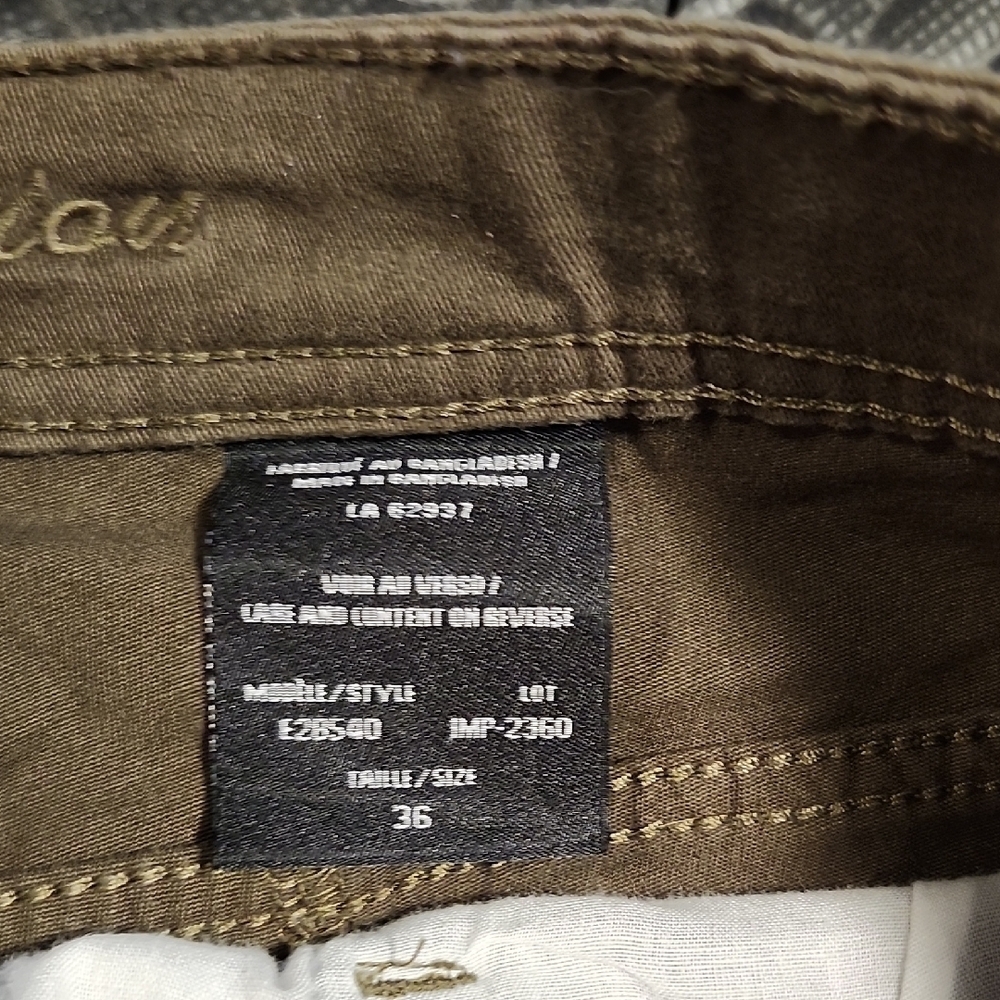 JD Collection Men's Brown Flat Front Shorts Size 36 - Picture 3 of 7